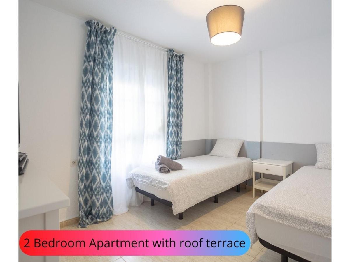 Desirable Rooftop Terrace , 2 Bedroom Apartment With Wifi In Costa Adeje كالاو سالفاجي المظهر الخارجي الصورة